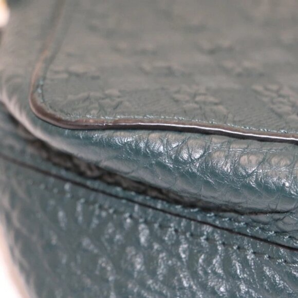 Burberry Pebbled Leather Small Shoulder Handbag - Green - Picture 10 of 16